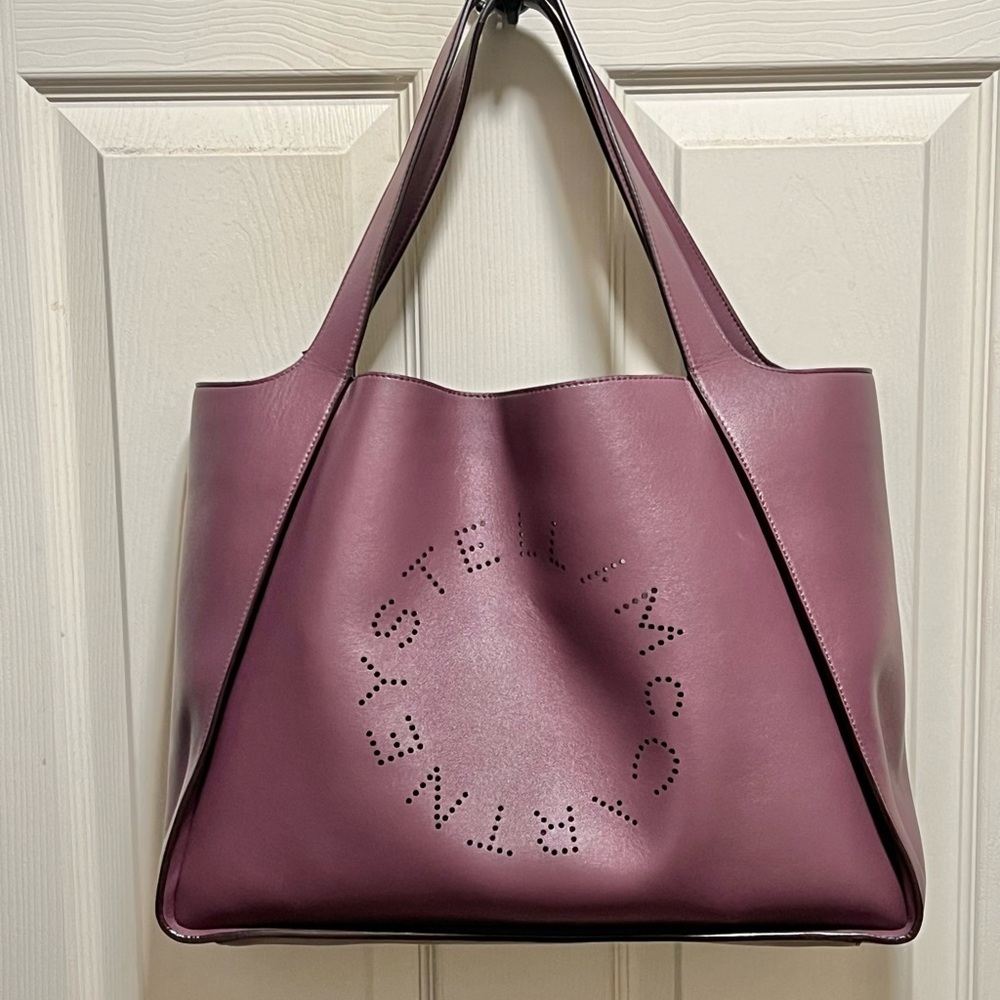 Stella McCartney designer tote in amethyst - Picture 4 of 10